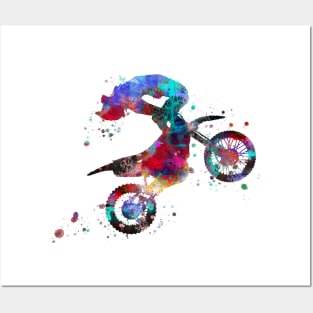 Motocross dirt bike Posters and Art